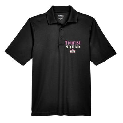 Tourist Squad Camera Girl Souvenir Vacation Travel Retro Men's Origin Performance Pique Polo