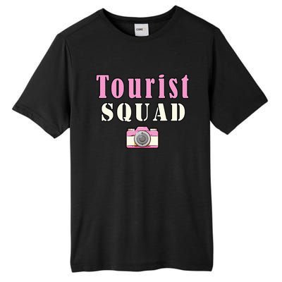 Tourist Squad Camera Girl Souvenir Vacation Travel Retro Tall Fusion ChromaSoft Performance T-Shirt