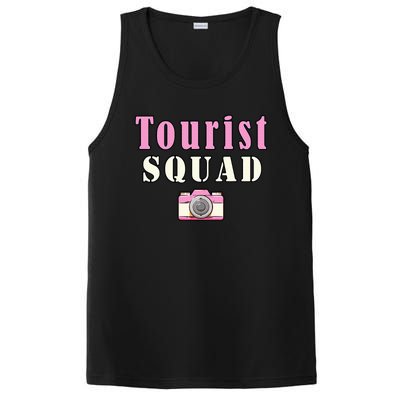 Tourist Squad Camera Girl Souvenir Vacation Travel Retro PosiCharge Competitor Tank