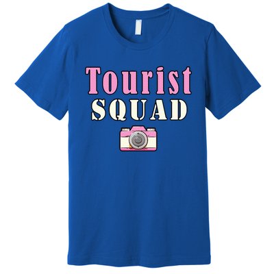 Tourist Squad Camera Girl Souvenir Vacation Travel Retro Premium T-Shirt