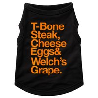 Tbone Steak Cheese Eggs And WelchS Grape Funny Doggie Tank