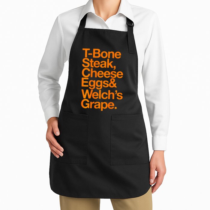 Tbone Steak Cheese Eggs And WelchS Grape Funny Apron