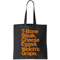 Tbone Steak Cheese Eggs And WelchS Grape Funny Bag