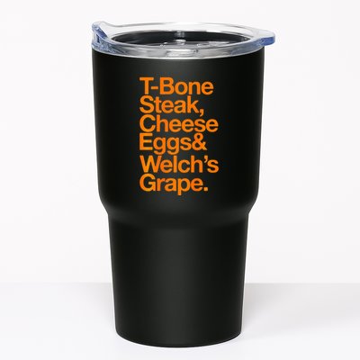 Tbone Steak Cheese Eggs And WelchS Grape Funny Tumbler