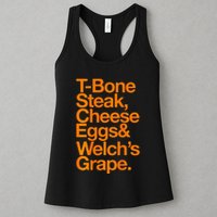 Tbone Steak Cheese Eggs And WelchS Grape Funny Womens Tank Top