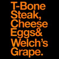 Tbone Steak Cheese Eggs And WelchS Grape Funny Baby Bodysuit