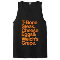 Tbone Steak Cheese Eggs And WelchS Grape Funny PosiCharge Competitor Tank