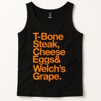 Tbone Steak Cheese Eggs And WelchS Grape Funny Tank Top