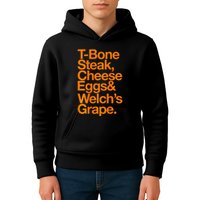 Tbone Steak Cheese Eggs And WelchS Grape Funny Kids Hoodie