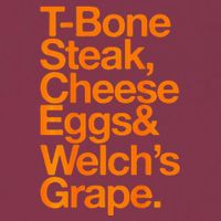 Tbone Steak Cheese Eggs And WelchS Grape Funny 16oz Travel Tumbler
