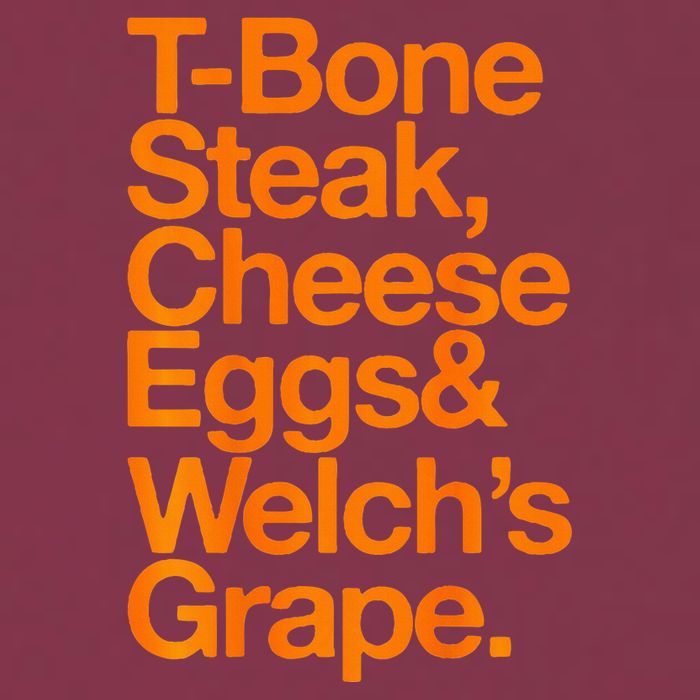 Tbone Steak Cheese Eggs And WelchS Grape Funny 16oz Travel Tumbler