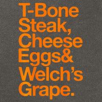 Tbone Steak Cheese Eggs And WelchS Grape Funny Cotton Canvas Backpack