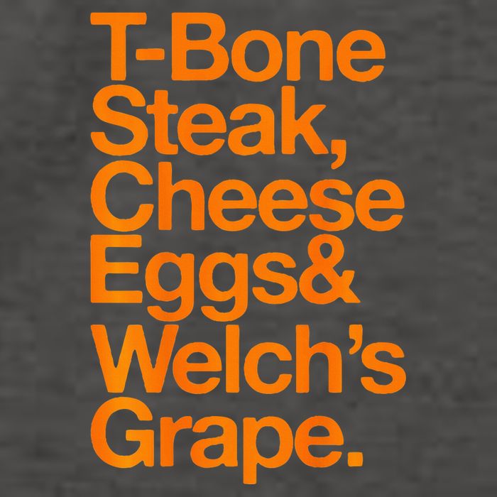 Tbone Steak Cheese Eggs And WelchS Grape Funny Vector Backpack