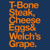Tbone Steak Cheese Eggs And WelchS Grape Funny Infant Baby Jersey Bodysuit