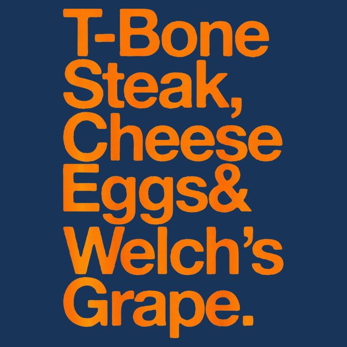 Tbone Steak Cheese Eggs And WelchS Grape Funny Infant Baby Jersey Bodysuit