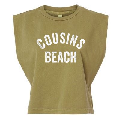 The Summer Cousins Beach I Turned Pretty College Letters Garment-Dyed Women's Muscle Tee