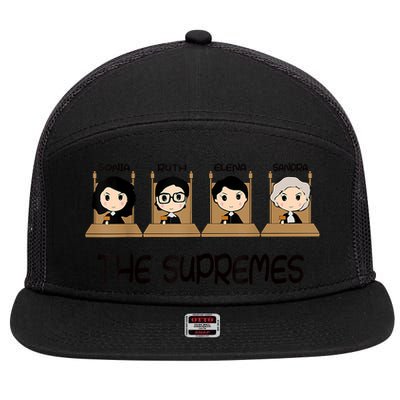 The Supreme Court Cute RBG Sonia Sotomayor Elena Kagan Sandra Lover 7 Panel Mesh Trucker Snapback Hat