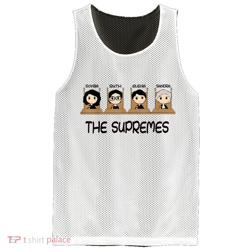 The Supreme Court Cute RBG Sonia Sotomayor Elena Kagan Sandra Lover Mesh Reversible Basketball Jersey Tank