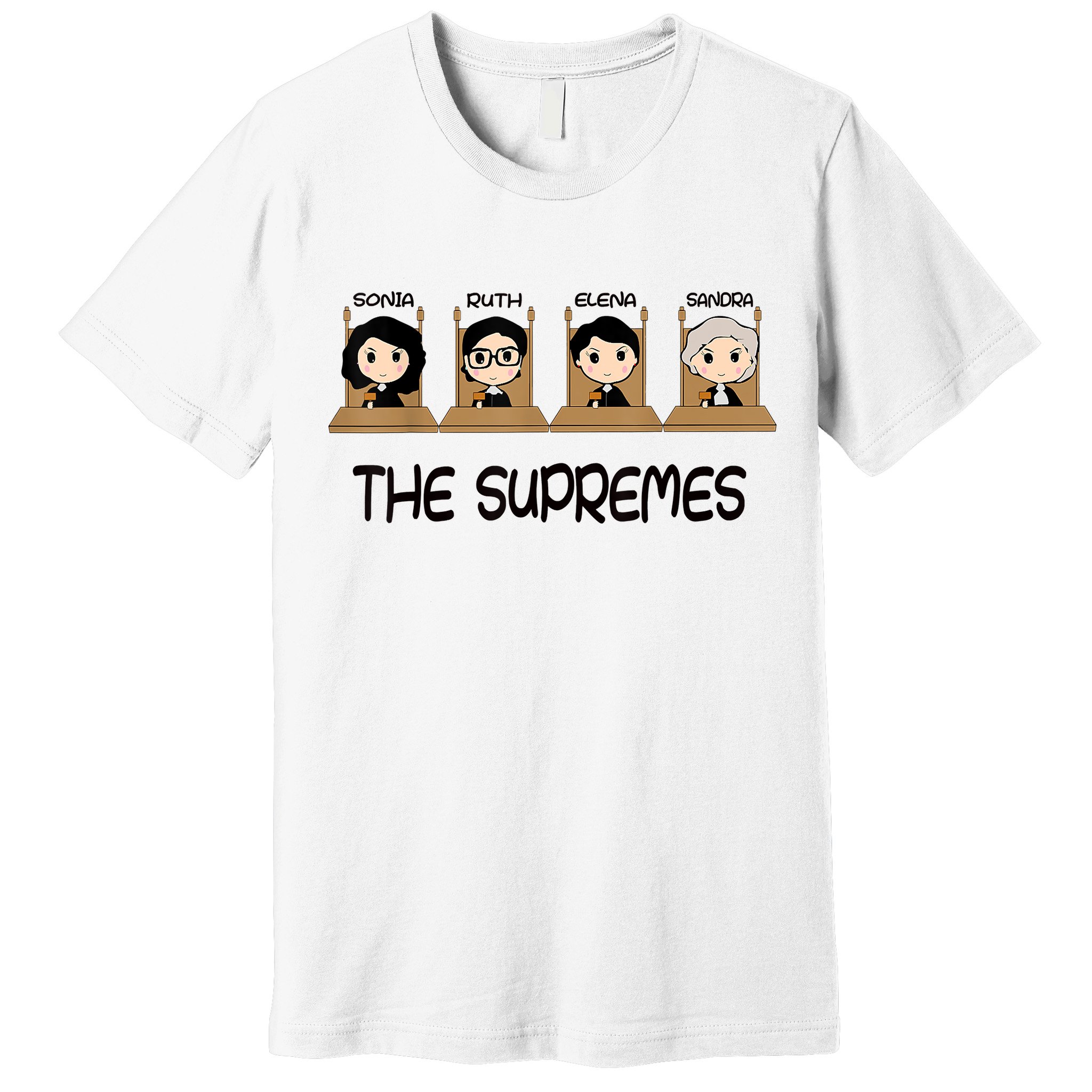 The Supreme Court Cute RBG Sonia Sotomayor Elena Kagan Sandra Lover Premium T-Shirt