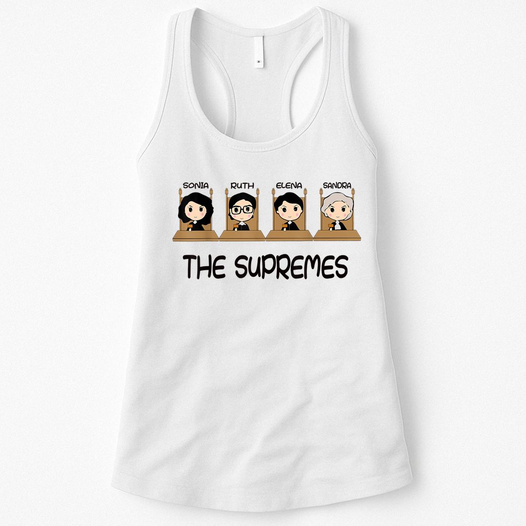 The Supreme Court Cute RBG Sonia Sotomayor Elena Kagan Sandra Lover Womens Tank Top