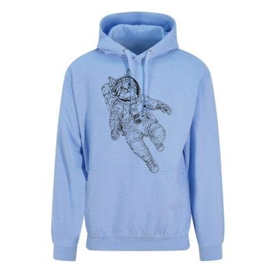 Tabby Space Cat Astronaut Kitty Graphic Unisex Surf Hoodie