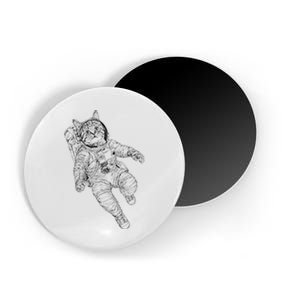 Tabby Space Cat Astronaut Kitty Graphic Magnet