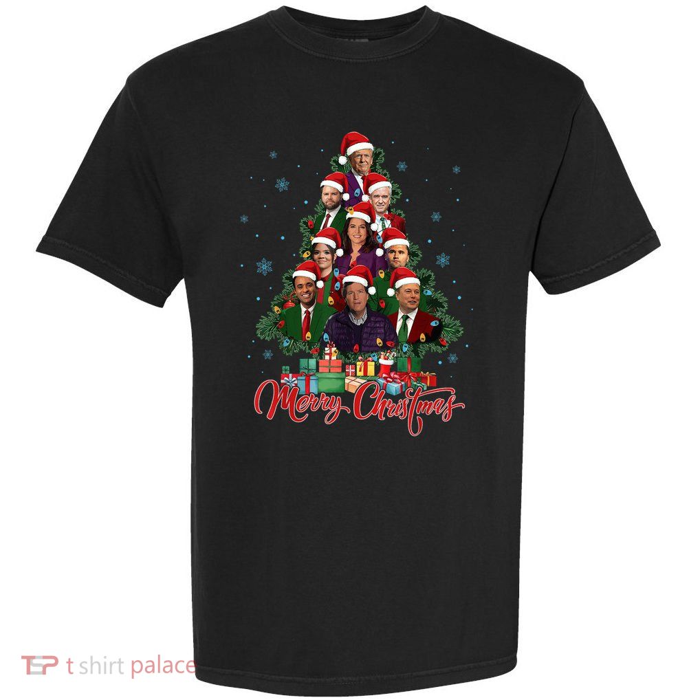 Trump Supporter Christmas Tree Dream Team Daddys Home 45 47 Garment-Dyed Heavyweight T-Shirt