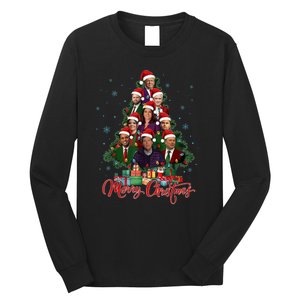 Trump Supporter Christmas Tree Dream Team Daddys Home 45 47 Long Sleeve Shirt