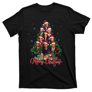 Trump Supporter Christmas Tree Dream Team Daddys Home 45 47 T-Shirt