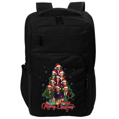 Trump Supporter Christmas Tree Dream Team Daddys Home 45 47 Impact Tech Backpack