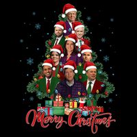 Trump Supporter Christmas Tree Dream Team Daddys Home 45 47 7-Panel Snapback Hat