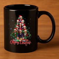 Trump Supporter Christmas Tree Dream Team Daddys Home 45 47 11oz C Handle Ceramic Mug