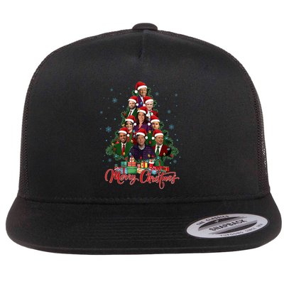 Trump Supporter Christmas Tree Dream Team Daddys Home 45 47 Flatbill Hat