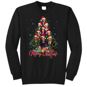 Trump Supporter Christmas Tree Dream Team Daddys Home 45 47 Tall Sweatshirt