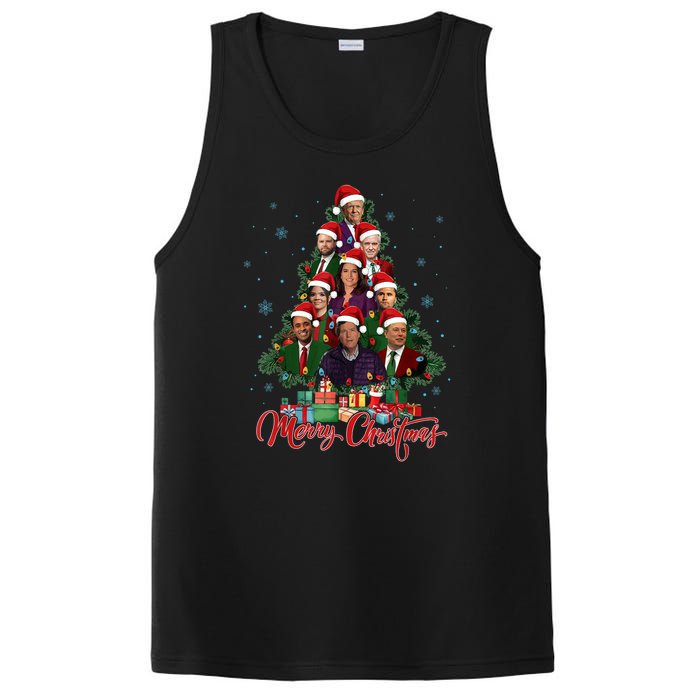 Trump Supporter Christmas Tree Dream Team Daddys Home 45 47 PosiCharge Competitor Tank