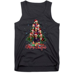 Trump Supporter Christmas Tree Dream Team Daddys Home 45 47 Tank Top