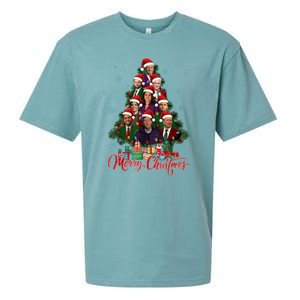 Trump Supporter Christmas Tree Dream Team Daddys Home 45 47 Sueded Cloud Jersey T-Shirt