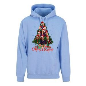 Trump Supporter Christmas Tree Dream Team Daddys Home 45 47 Unisex Surf Hoodie