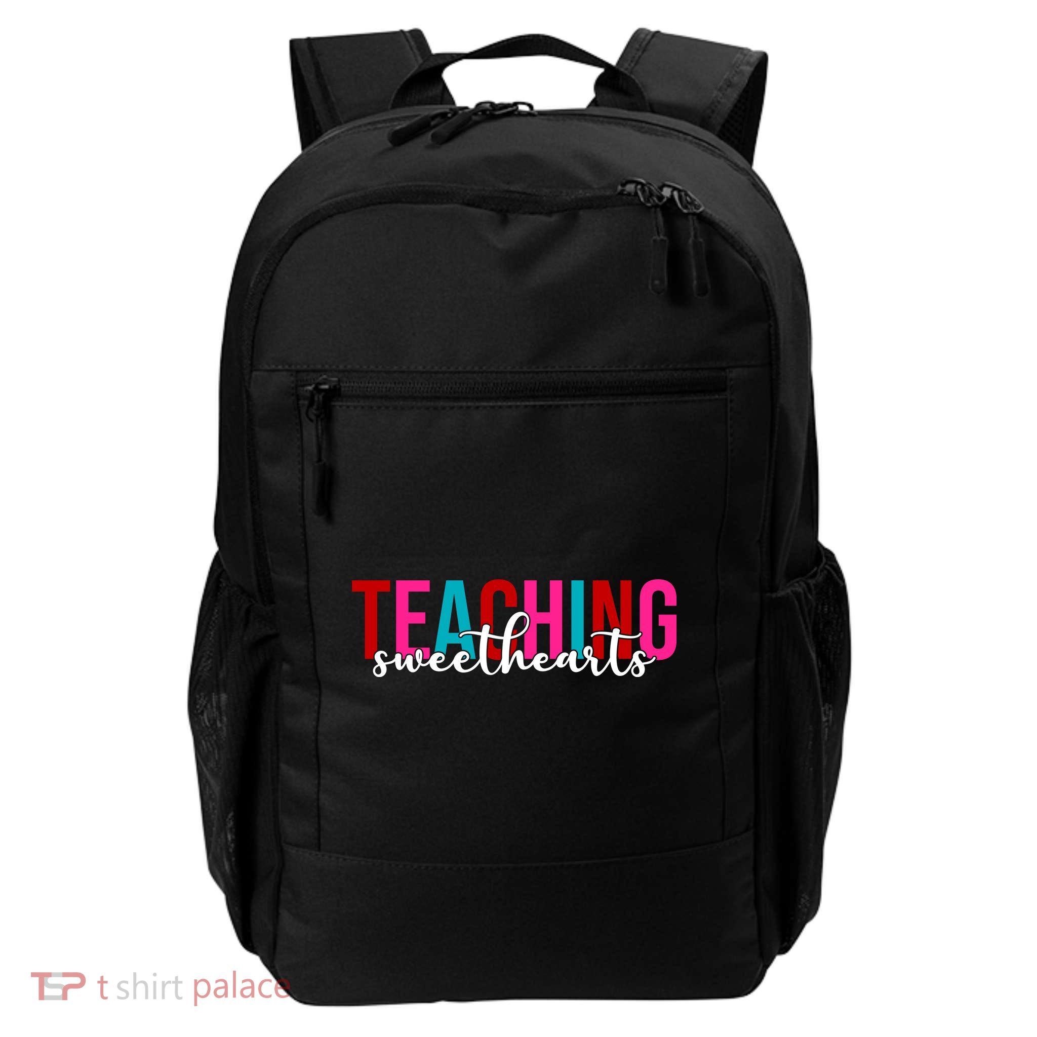 Teaching Sweethearts Colorful Teacher Daily Commute Backpack