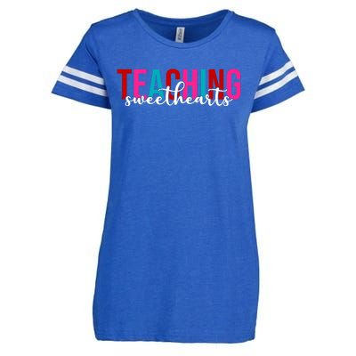 Teaching Sweethearts Colorful Teacher Enza Ladies Jersey Football T-Shirt