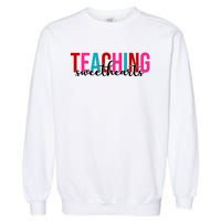 Teaching Sweethearts Colorful Teacher Garment-Dyed Sweatshirt