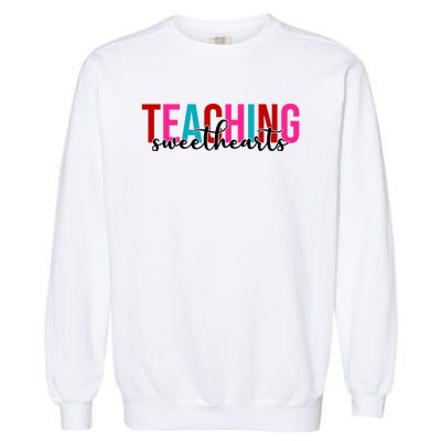 Teaching Sweethearts Colorful Teacher Garment-Dyed Sweatshirt