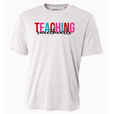 Teaching Sweethearts Colorful Teacher Cooling Performance Crew T-Shirt