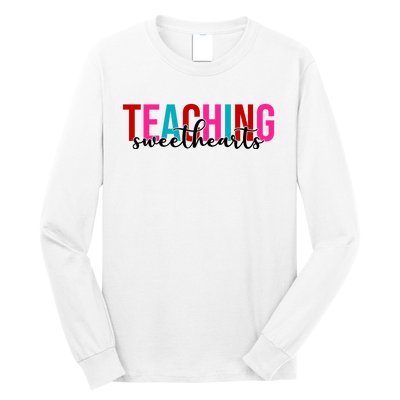 Teaching Sweethearts Colorful Teacher Long Sleeve Shirt