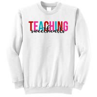 Teaching Sweethearts Colorful Teacher Sweatshirt