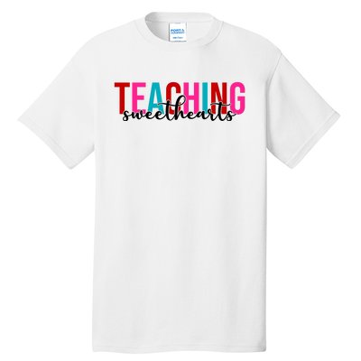 Teaching Sweethearts Colorful Teacher Tall T-Shirt