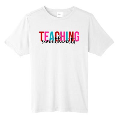 Teaching Sweethearts Colorful Teacher Tall Fusion ChromaSoft Performance T-Shirt