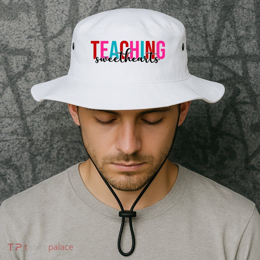 Teaching Sweethearts Colorful Teacher Bucket Hat