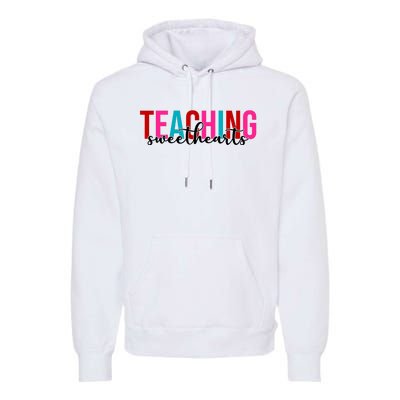 Teaching Sweethearts Colorful Teacher Premium Hoodie