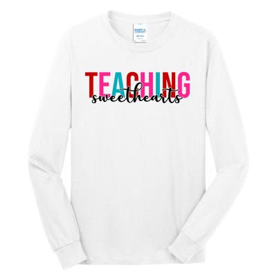 Teaching Sweethearts Colorful Teacher Tall Long Sleeve T-Shirt